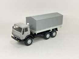 КамАЗ - 43105 с тентом, серый